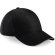 Gorra ecológica de seis paneles - moda sostenible Negro/gris