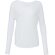 Camiseta Flowy manga larga 2x1 mujer personalizada blanca
