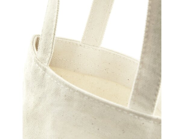 Bolsa de algodón con asas para 1 botella natural Bolsa de algodón con asas para 1 botella natural
