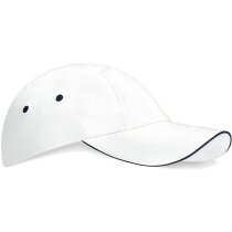 Gorra de perfil bajo con 3 paneles con logo blanco/azul Gorra de perfil bajo con 3 paneles con logo blanco/azul