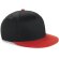 Gorra con diseño moderno snapback visera de color personalizada negra