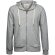 Chaqueta sudadera estilo urbano de hombre con capucha personalizada gris