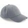 Gorra de 6 paneles 100% poliéster Gris claro marl