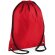 Mochila 100% poliéster con correas ajustables Rojo