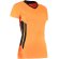 Camiseta de mujer manga corta combinada 135 gr