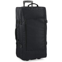Maleta con asa de mano acolchada y mango retráctil personalizada negra Maleta con asa de mano acolchada y mango retráctil personalizada negra