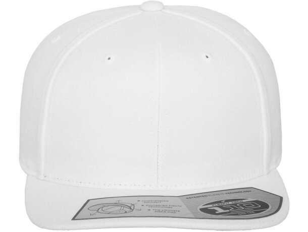 Gorra Snapback ajustada de 6 paneles. Personalízalo con tu logotipo Blanco detalle 1