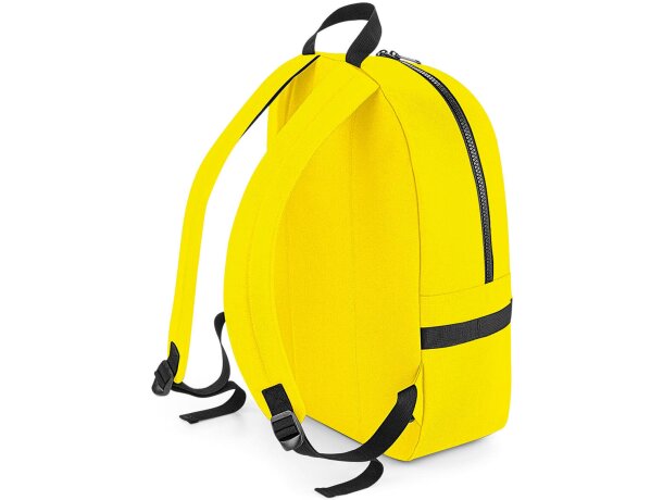 Mochila infantil poliéster con bolsillo delantero Amarillo detalle 4