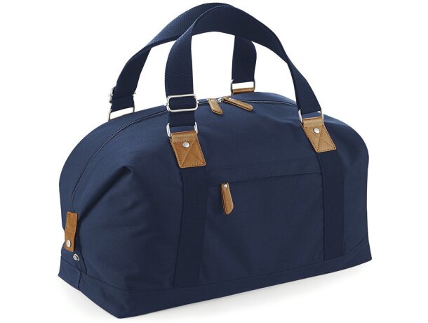 Bolso de viaje con asas de mano ajustables personalizado azul marino Bolso de viaje con asas de mano ajustables personalizado azul marino