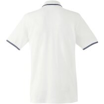 Polo de algodón manga corta unisex con logo blanco/negro Polo de algodón manga corta unisex con logo blanco/negro