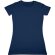 Camiseta de mujer en algodón orgánico 155 gr personalizada azul marino