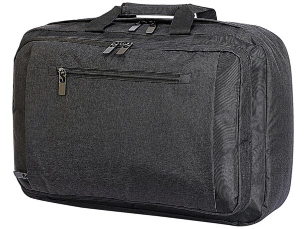 Mochila Bordeaux Hybrid poliéster 28L compartimento portátil 15.6 Negro/azul royal brillante detalle 6