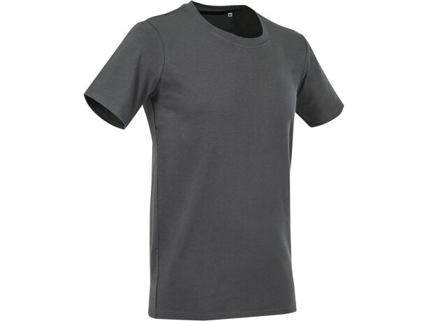 Camiseta personalizada Clive ring-spun 170gr algodón elastán Zafiro detalle 1