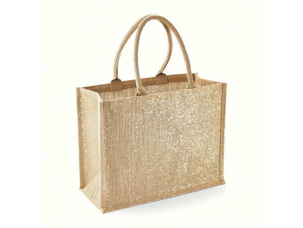 Shimmer Jute Shopper