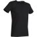 Camiseta de hombre 160 gr 100% algodón negra