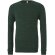 Sudadera con cuello redondo ajustada Verde oscuro/verde oscuro