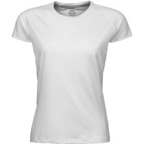 Camiseta de mujer técnica transpirable blanca