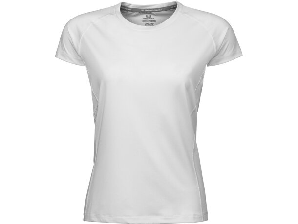 Camiseta de mujer técnica transpirable blanca