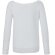 Sudadera con cuello amplio con logo blanca