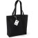 Organic Cotton Shopper Negro