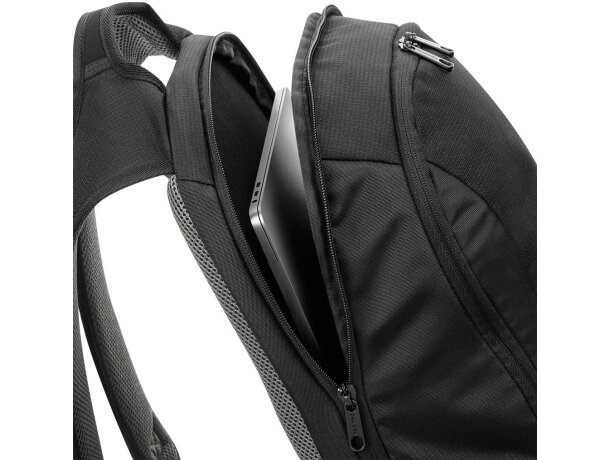 Mochila para portátil 100% poliester Negro detalle 4