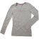 Camiseta manga larga de mujer 170 gr personalizada gris