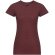 Camisetas mujer entallada poliéster-algodón 160 g/m2 HD Burdeos