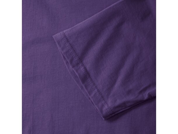 Camiseta unisex gruesa 180 gr Morado detalle 1