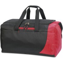 Sports Kit Bag personalizada negro y rojo