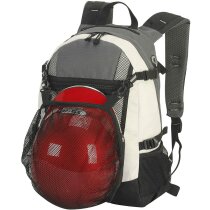 Mochila deportiva con malla para casco negra