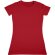 Camiseta de mujer en algodón orgánico 155 gr personalizada roja