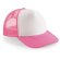 Gorras vintage para sublimación baratas rosa fluorescente/blanco