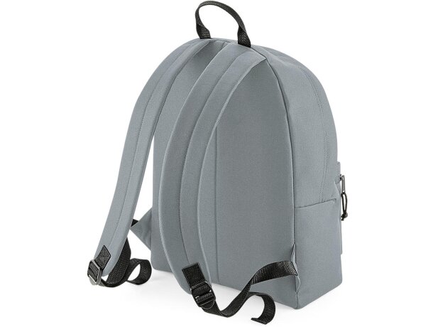 Mochila infantil personalizada poliéster con asa de mano Gris puro detalle 1