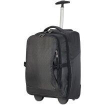 Trolley mochila de poliéster para portátil personalizada negra Trolley mochila de poliéster para portátil personalizada negra