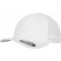 Gorra de colores lisos con rejilla trasera personalizada blanca