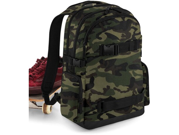 Mochila Old School Boardpack Camuflaje jungla detalle 6