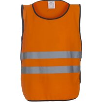 Chaleco unisex de cuerpo entero grabado naranja fluor