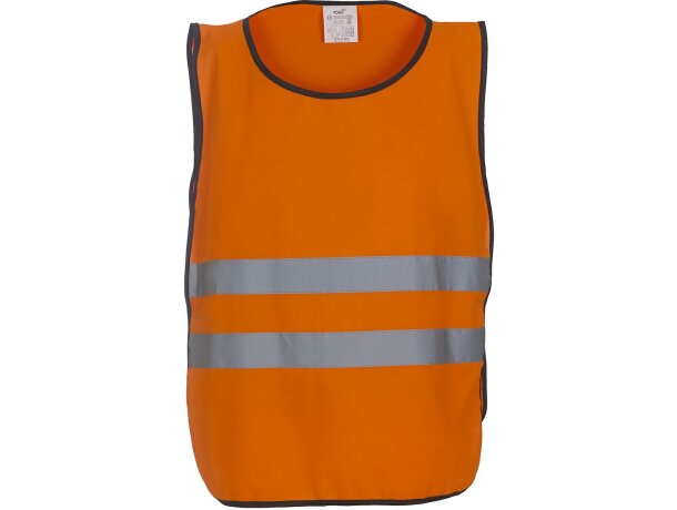 Chaleco unisex de cuerpo entero grabado naranja fluor