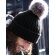 Gorro de lana personalizado con pompn poliacrílico Chunky Negro detalle 2