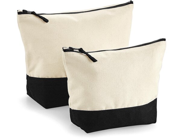 Neceseres personalizados Tororo algodón peinado bicolor multiuso Natural/rosa detalle 4