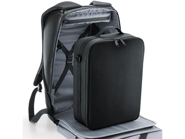 Mochila para portátil XL de poliéster Negro detalle 2