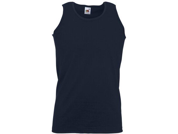 Camiseta publicitaria Fruit of the Loom Valueweight sin mangas Rojo detalle 4