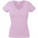 Camiseta cuello en V Valueweight de mujer personalizada rosa claro