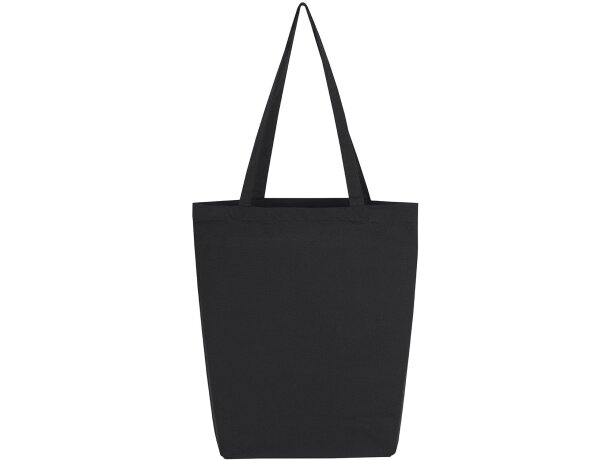 Bolsa algodón de lona asa larga Baby color negro