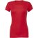 Camiseta larga de mujer con manga corta personalizada roja