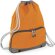 mochila con cuerdas con gran bolsillo frontal grabada natural
