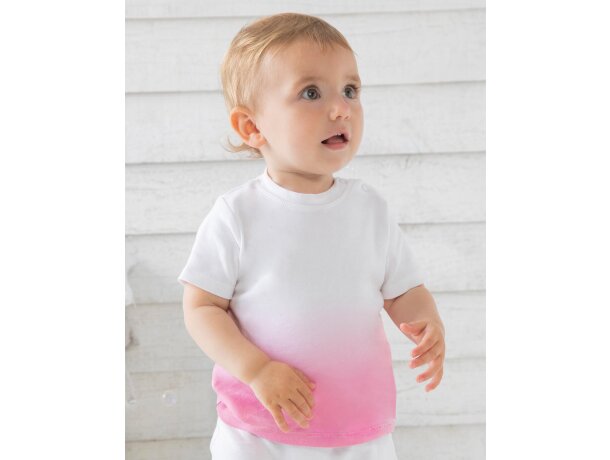 Camiseta Dips bebé Blanco/kelly verde detalle 1
