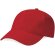 Gorra de algodón peinado grueso roja