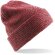 Gorro de poliester con dobladillo rojo con logo