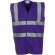 Chaleco de seguridad poliéster 120 g/m2 Morado